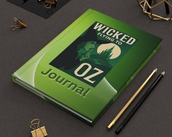 Diario Wicked Flying to Oz: regalo perfecto para fanáticos de Wicked, idea de regalo de Wicked, desafiando la gravedad, Glinda, cumpleaños, vacaciones, regalo de mejor amiga.