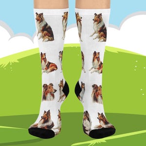 Adorable Dog Lover Crew Socks, Perfect Gift for Pet Owners, Cozy Socks for Animal Lovers, Cute Canine Fashion, Fun Dog Print Socks
