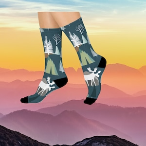 Elch Socken,Elch Geschenk,Jagd Geschenk,Geburtstag Geschenk,Geburtstag Geschenk,Geburtstag Geschenk,Geburtstag Gekissente Crew Socken
