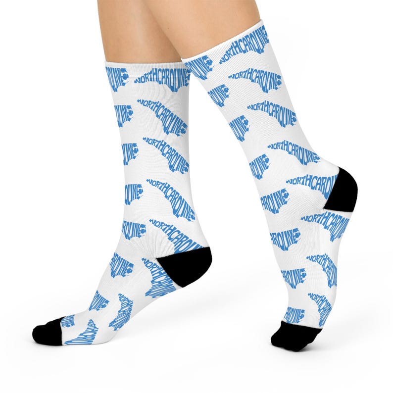 Calcetines de Carolina del Norte: regalos perfectos de Carolina del Norte, calcetines de cumpleaños, recuerdos únicos, calcetines novedosos, vacaciones, regalos para mejores amigos. imagen 3