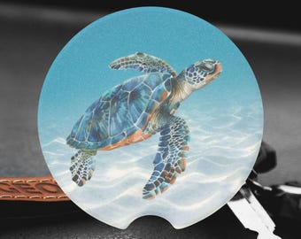 ウミガメのカーコースター、海好きへのギフト、アクセサリー、装飾品