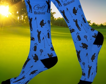 Husband Golf socks -  Perfect Husband gift, Golfing socks, Birthday, Anniversary, Tournament socks, Golfing Gift, Holiday, BFF gift