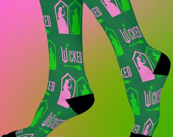 Wicked Socks  – Perfect Gift for Wicked Fans, Funny Holiday Present, , Holiday, BFF gift