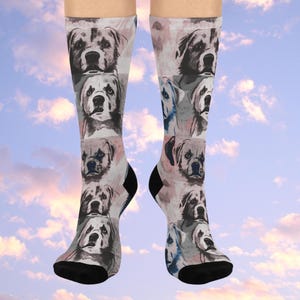 Meias coloridas para cachorro, meias para cachorro, presente para mamãe de cachorro, presente para donos de animais de estimação, presente para amigos, meias acolchoadas de aniversário