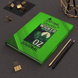Wicked Flying To Oz Matte Journal, , Notebook, Diary, Writing Journal, Wicked Fan, Gift for Writers