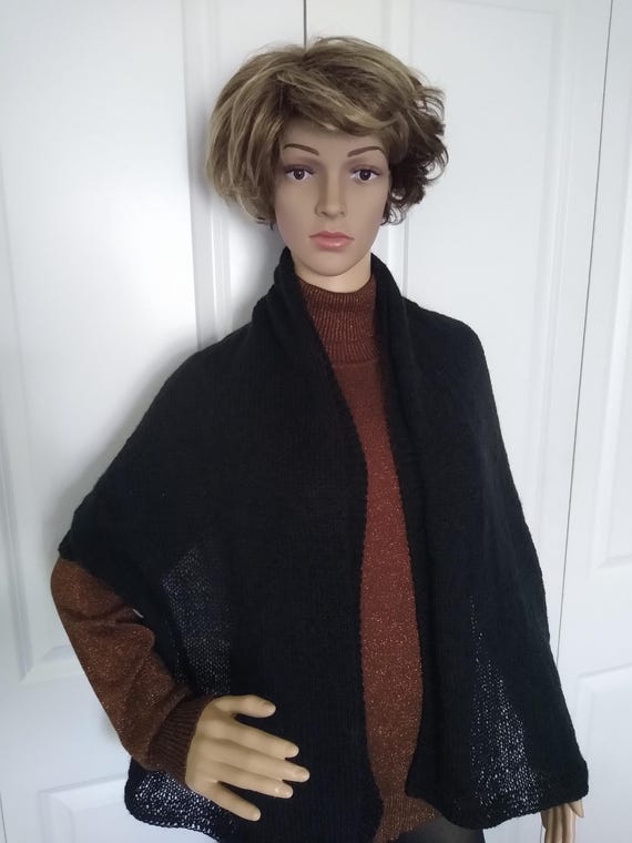 小物 Mame Wool Mohair Knitted Scarf BLACK EXTRA LONG WOOL MOHAIR KNITTED SCARF -CHARCOAL- | IN ONLINE