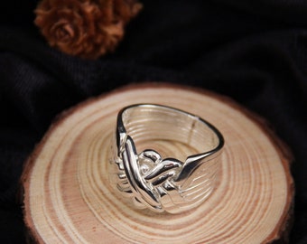 OFLIUM 6-Band Turkish Puzzle Ring - Loopy Six Design 925 Sterling Silver, Handmade Interlocking Knot Ring, Size 9.5 - View #10