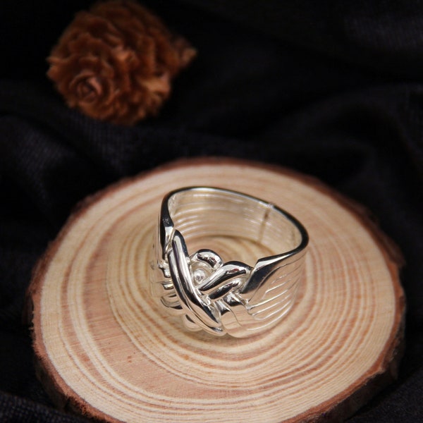 8 Band Puzzle Ring Timeless Classic - Sterling Silver
