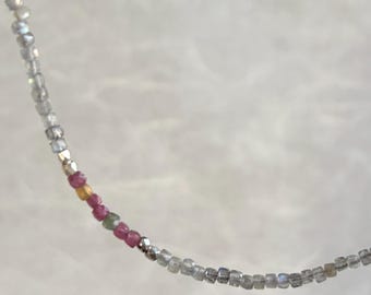 Labradorite and Tourmaline Necklace