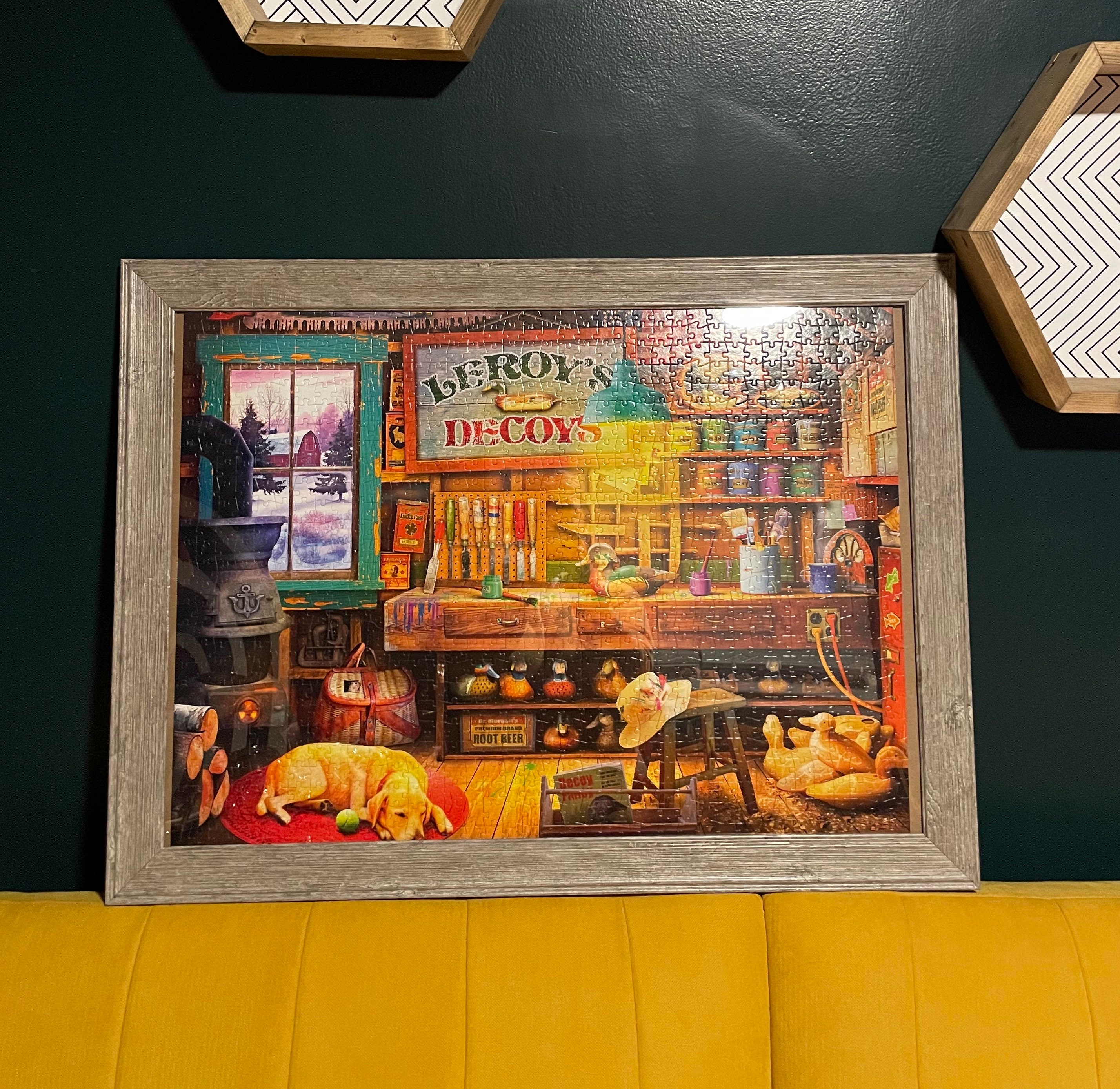 1000 Piece Framed Puzzle Leroy's Decoy's Etsy
