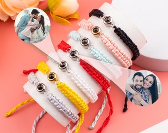 Custom Photo Bracelet, Projection Bracelet, Memorial Picture Bracelet, Handmade Minimalist Photo Projection Bracelet, Gift For Her Him