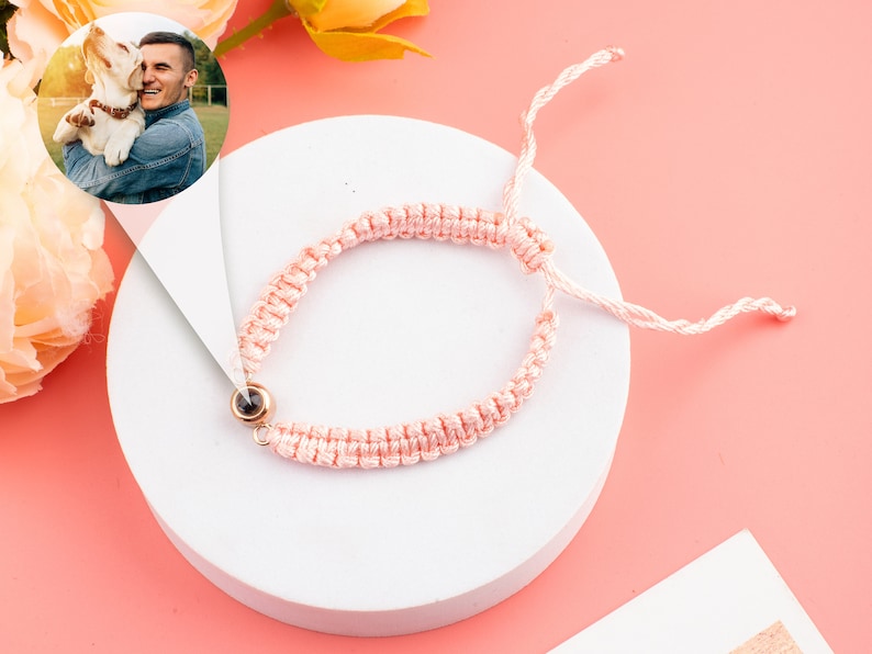 light pink Photo Projection Bracelet