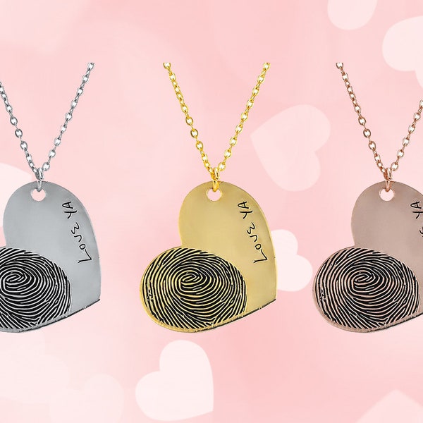 Fingerprint Jewelry Etsy