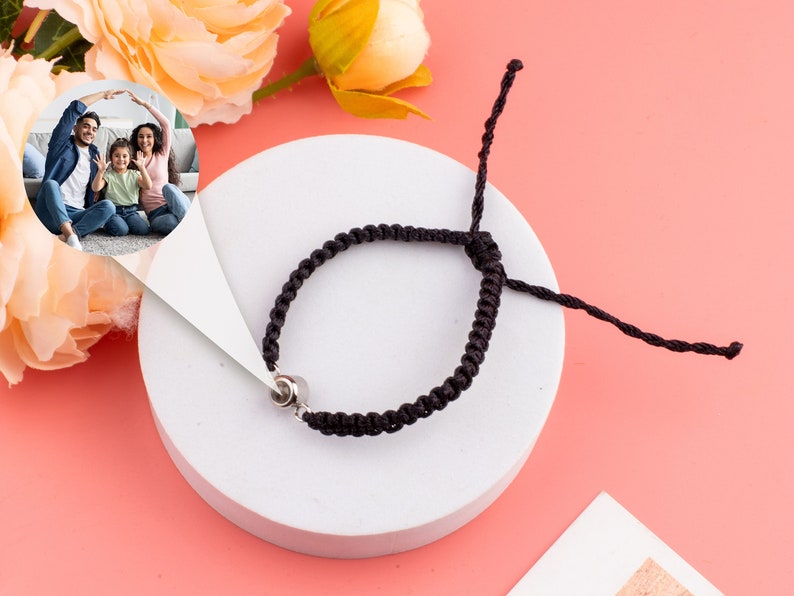 black Photo Projection Bracelet