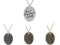 Fingerprint Handwriting Necklace in Sterling Silver | Memorial Fingerprint Jewelry | Baby Footprint Necklace | Memorial Gift | Gifts for Mom