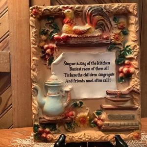 Vintage wall plaque