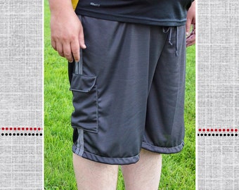 Padrão de costura para shorts de malha para adultos: Greg's Loungewear, tamanhos masculinos XXS a 4X (padrão em PDF)