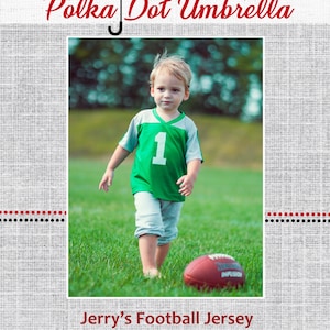 Jerry&#39;s Football Jersey for Kids Sizes 2 to 14 PDF Sewing Pattern Instant Download