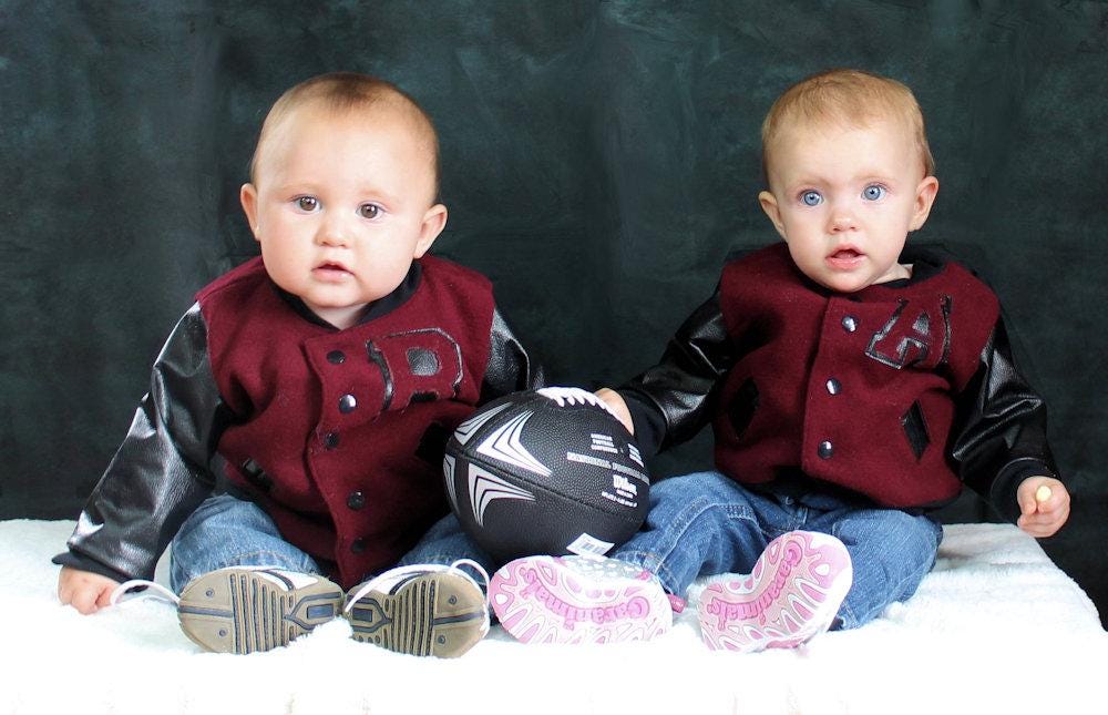 Baby Letterman Jacket Sewing Pattern: Brock's Varsity, NB to 18/24 ...