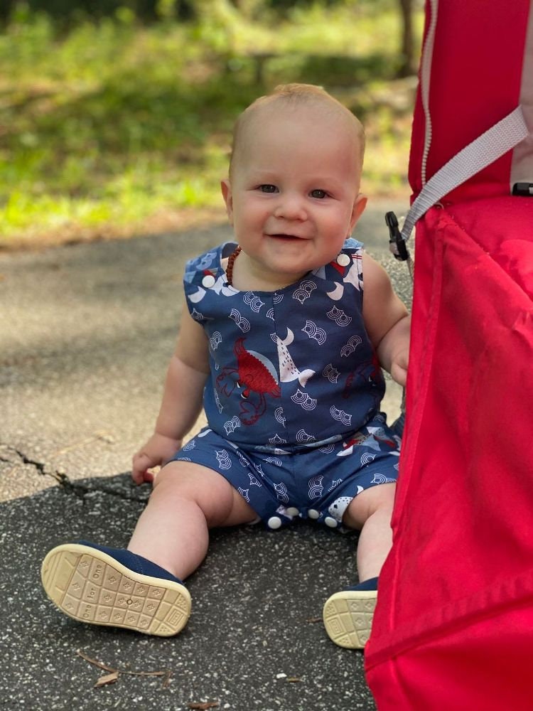 Baby Shortalls Sewing Pattern: Wyatt's Romper, Newborn to 4T (PDF ...