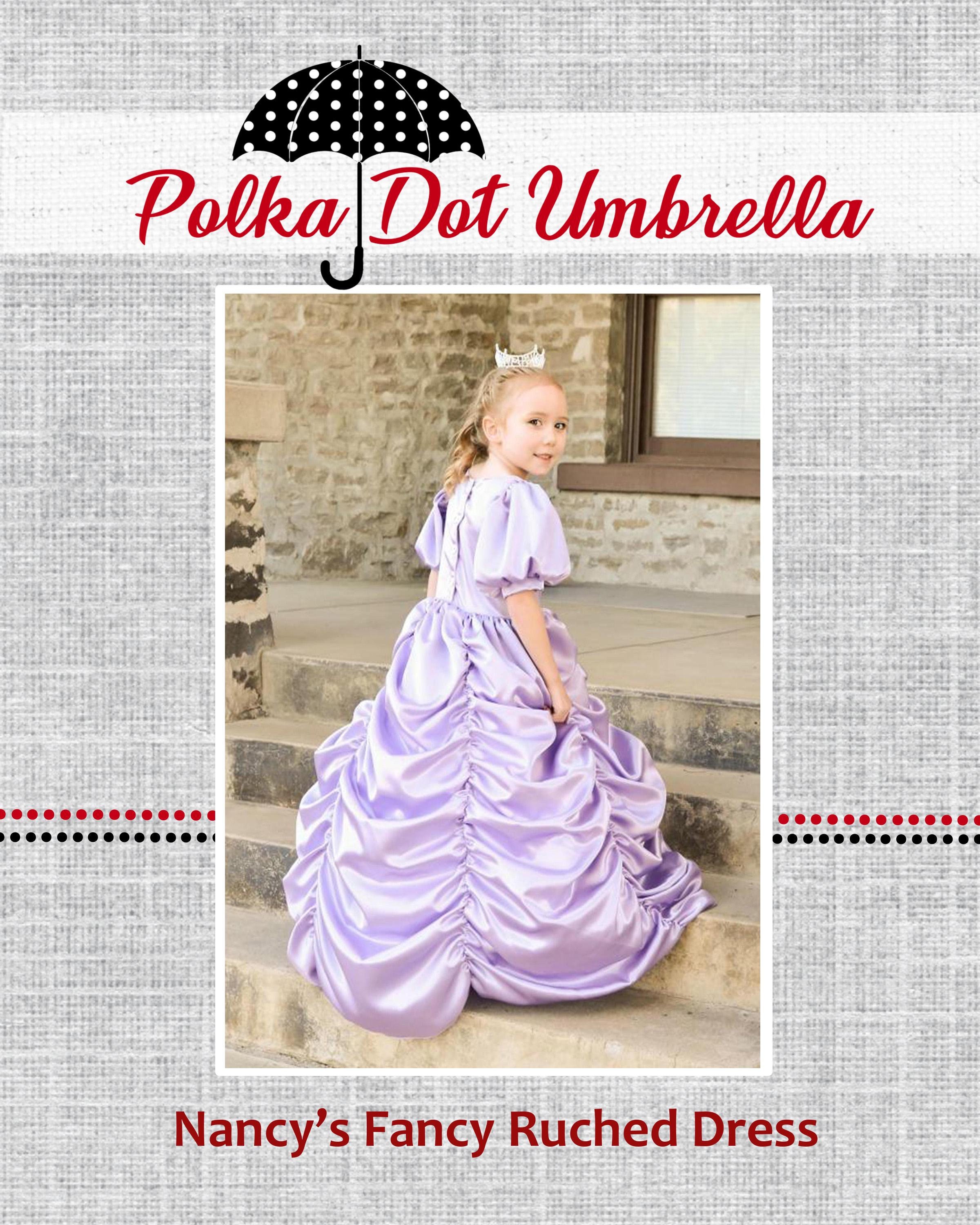 Kids Princess Dress Sewing Pattern: Ruched Gown, Sizes 2-14 Nancy's ...