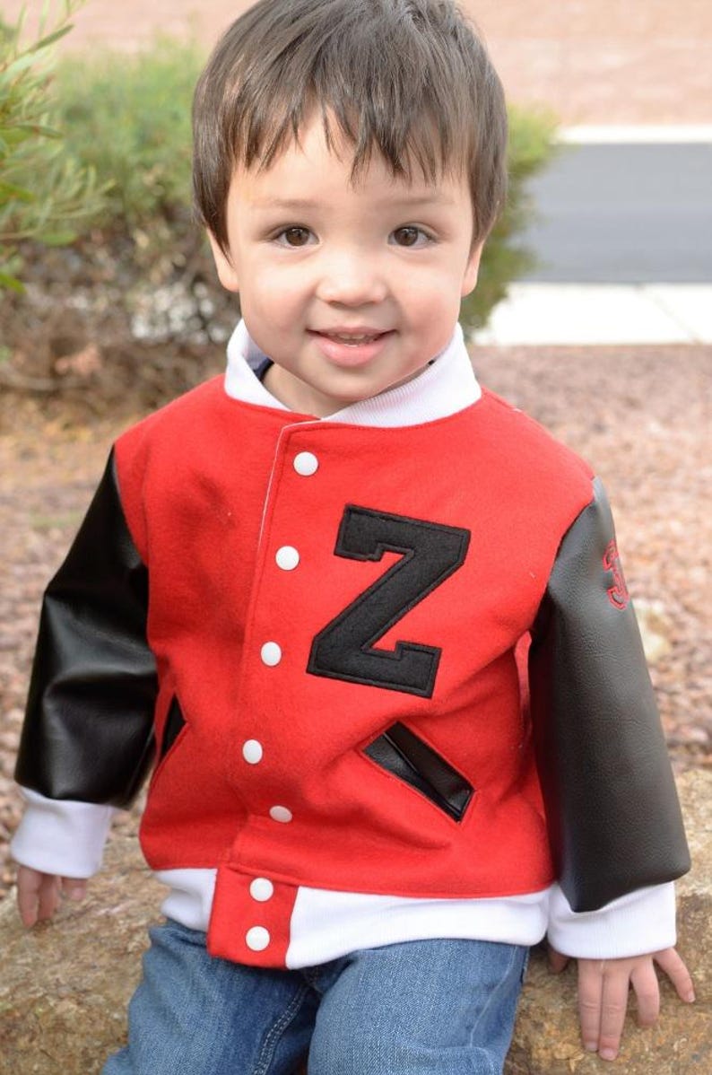 Baby Letterman Jacket Sewing Pattern: Brock's Varsity, NB to 18/24 ...
