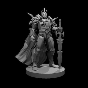 Fallen Paladin/ mz4250/ 25mm Scale Miniature/ Pathfinder/ D&D/ RPG / Tabletop/ Fantasy