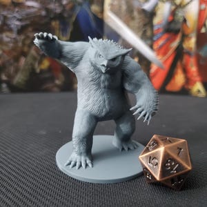 Owlbear/ mz4250/ Large Creature/ 50mm Scale Mini/ Pathfinder/ D&D/ RPG / Tabletop/ Fantasy