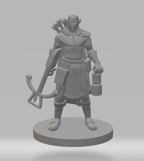 Elf Male Crossbow Ranger/ Mz4250/ 25mm (1 Inch) Scale Miniature ...