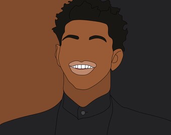 Custom Faceless Portrait Drawing Digital Canvas Poster Family Photo