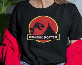 Jurassic Potter T-Shirt, Universal Wizard Tee, Family trip dinosaur shirt, dinosaur park t-shirt, Potter world tee, adventure island t-shirt