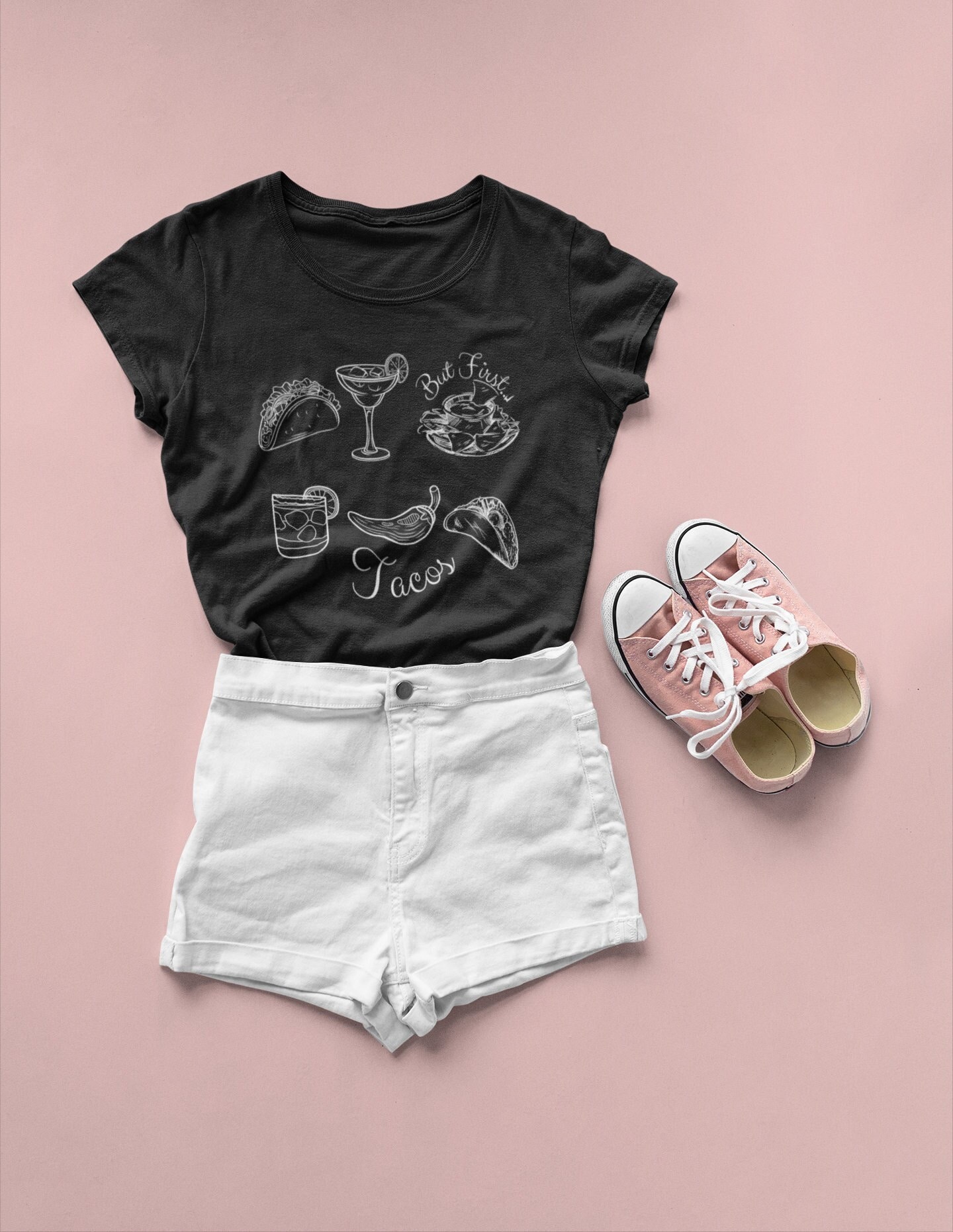 Tacos shirt, margarita t-shirt, tacos and margaritas tee, cute taco tee, sorority girl shirt, gift for college girl, Cinco de mayo tee