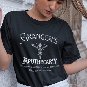 MANACLED Fan Fiction T-shirt, Granger&#39;s Apothecary tee, Dramione Shirt, Manacled book gift, Universal, Wizard fan fiction, Draco, indie tee