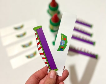Buzz Pelon Pelo Rico Labels: Toy Story Candy Party Favors
