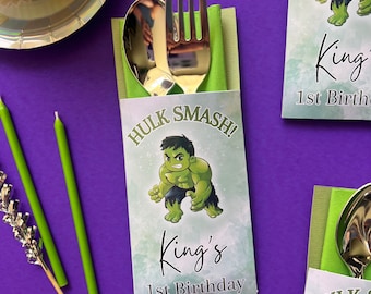 Personalized Party Cutlery Set: Custom Birthday Theme