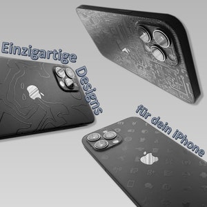 Voor iPhone 15 14 13 12 11 Pro Max Plus Mini Skin/folie beschermfolie sticker gemaakt in Duitsland