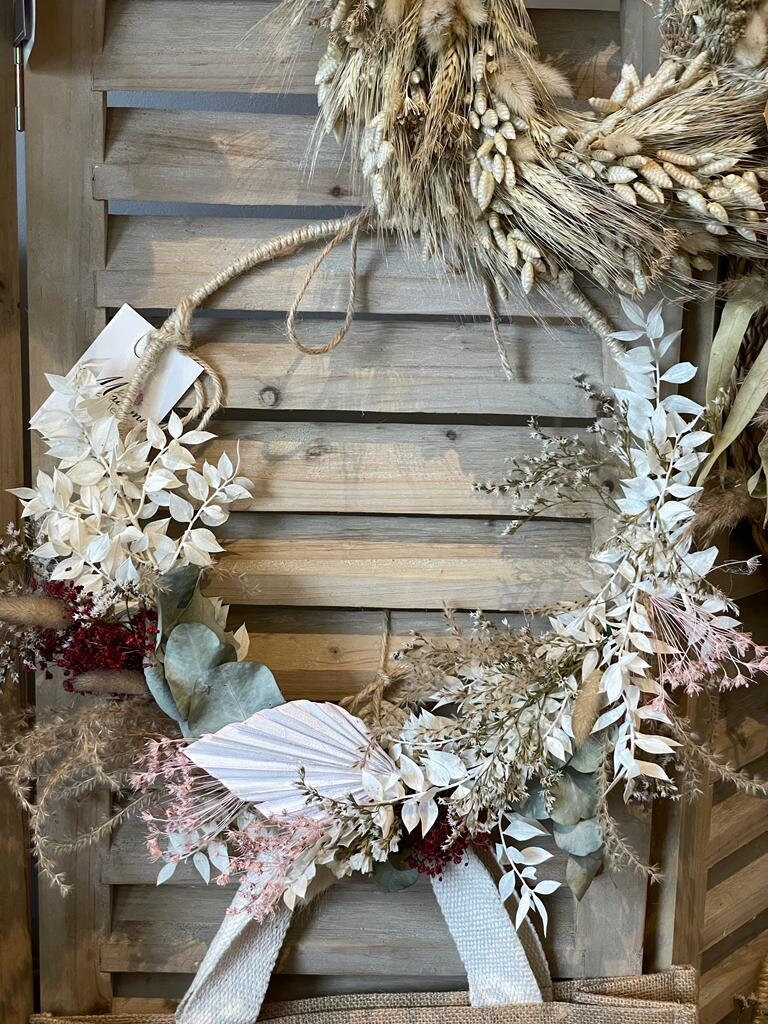 Anneau en Jute de Fleurs Séchées