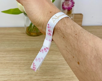 Gastgeschenk Hochzeit: Personalisierte Festival Bändchen, Einlassband & Armband für Hochzeitsgäste, Deko als Hochzeitsarmband