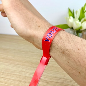 WEIYOUDP Personalisierte Event-Armbänder - Individuelle Stoffbänder Mit Logo/Text Für Hochzeit & Festival