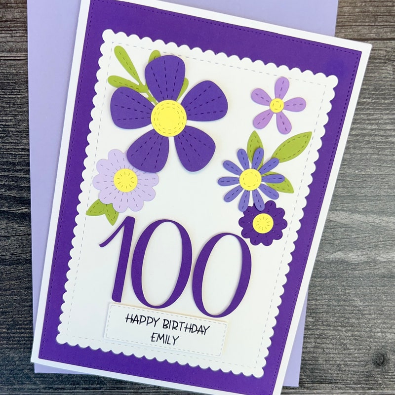 100th Birthday Card - Etsy