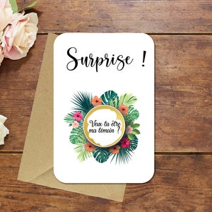Scratch card "Do you want to be my witness?" - Wedding - Bachelorette party - Party - bachelorette party - Announcement