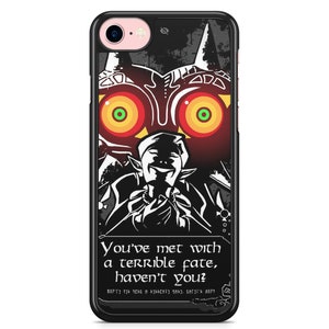 Coque iPhone Samsung 5,5S,6,6S,7,8,SE,X,11,12,13,14,15,16 The Legend of Zelda Majora's Mask You've met with a terrible fate