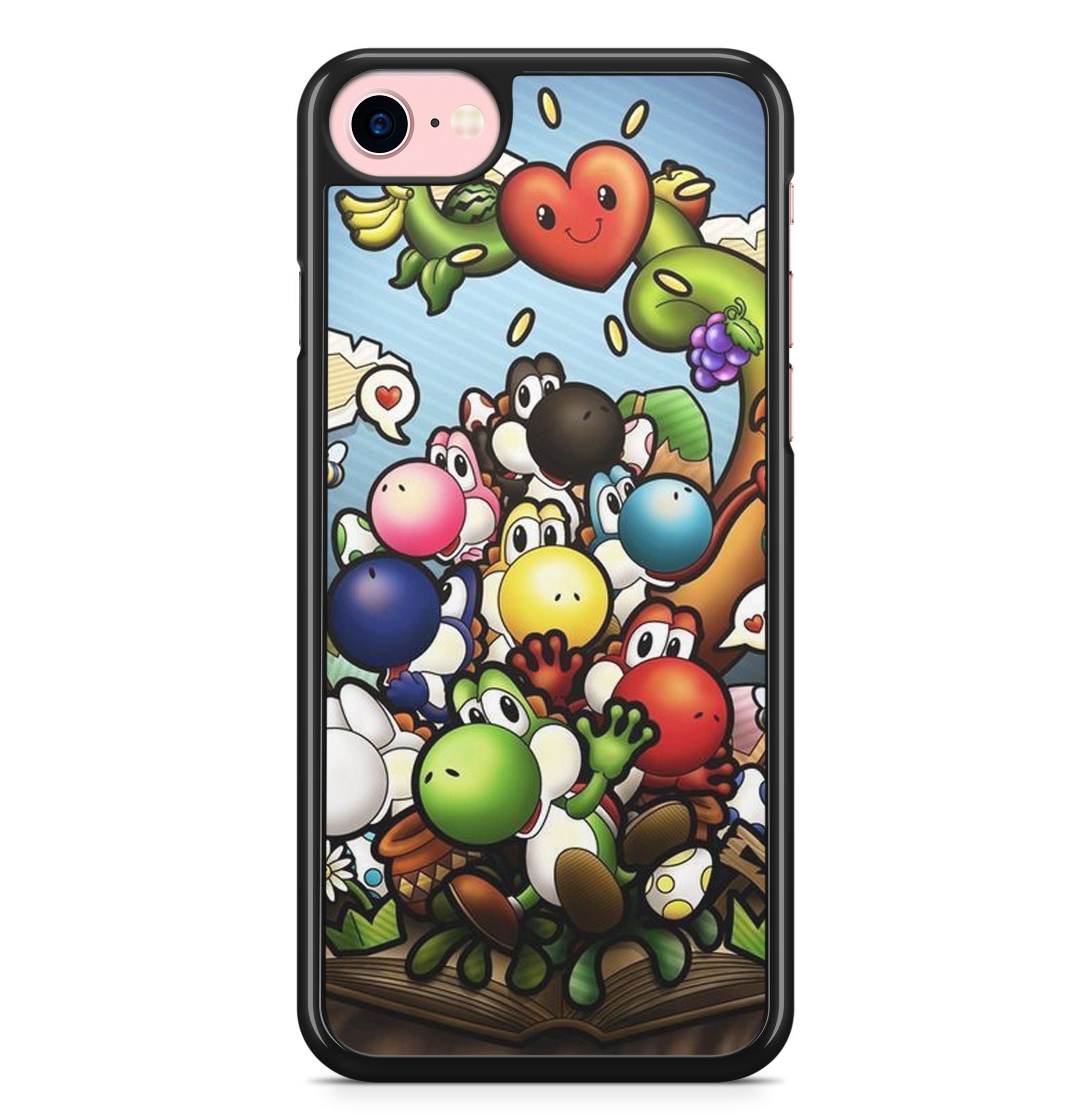 Custom iPhone Samsung 5,5S,6,6S,7,8,SE,X,11,12,13,14,15,16 Yoshi Super Mario Bros Party Cute Case