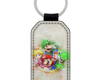 Keychain Keychain Imitation Leather Faux Leather Super Mario Peach Yoshi Luigi