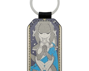 Keychain Keychain Ring Imitation Leather Faux Leather Mipha The Legend of Zelda Breath of The Wild