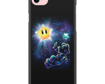 Coque iPhone Samsung 5,5S,6,6S,7,8,SE,X,11,12,13,14,15 Super Mario Galaxy Odyssey