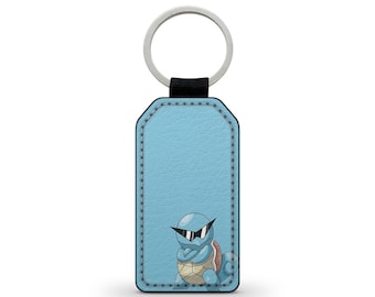 Faux Leather Keyring Keychain Squirtle Pokémon Squirtle