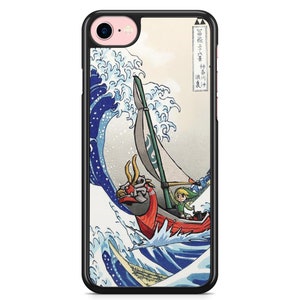 Coque iPhone Samsung 5,5S,6,6S,7,8,SE,X,11,12,13,14,15,16 The Legend of Zelda Wind Waker Link