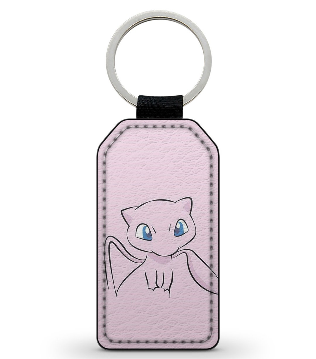 Ancient Mew Faux Leather Keychain Ring - Etsy