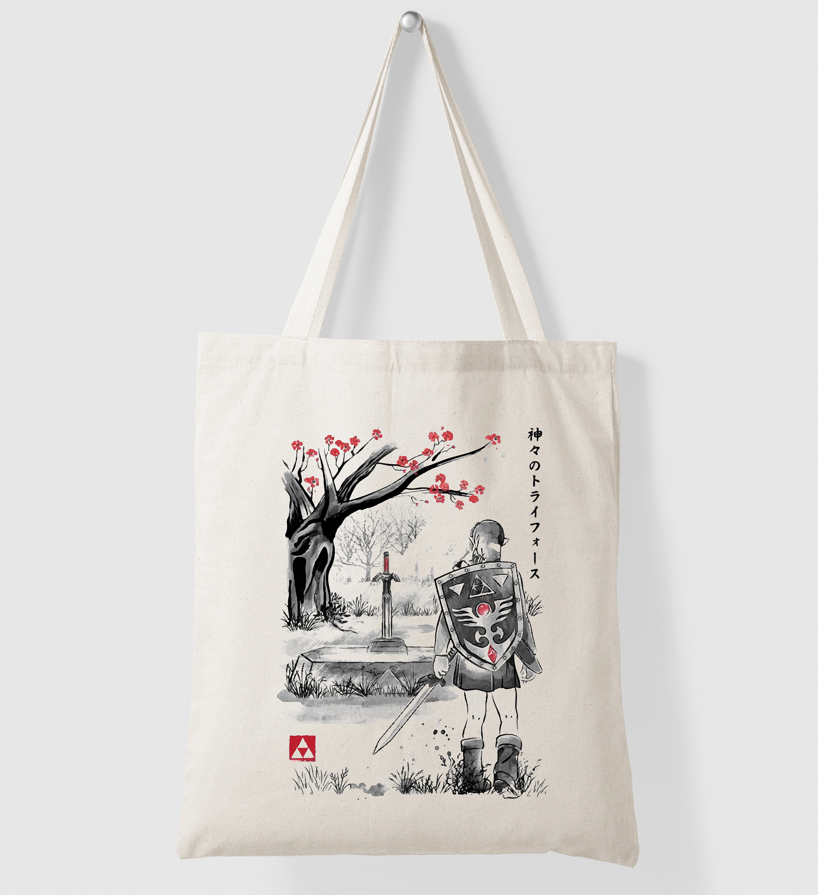 【sinoon】Logo Tote Bag Tote Bag Cotton Bag - the Legend of Zelda Vintage Logo